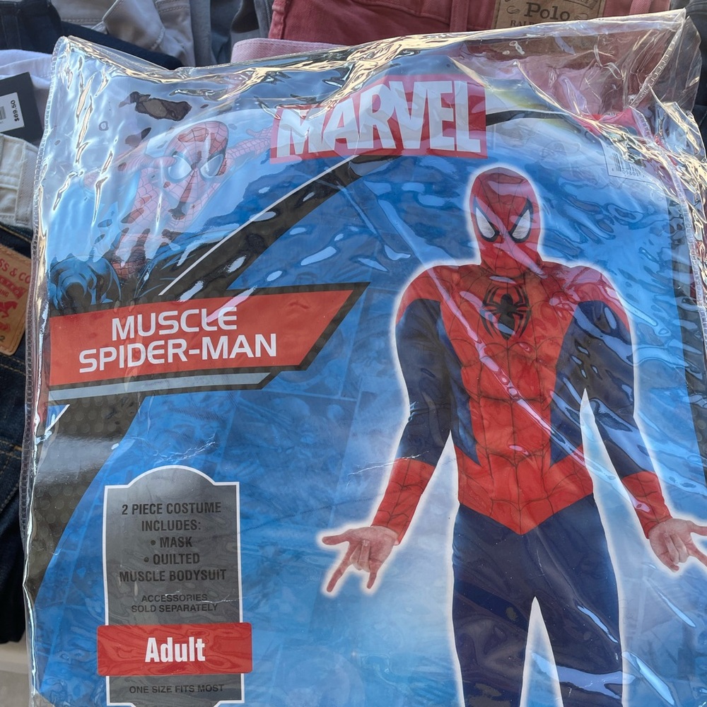 Marvel Red and Blue Spider-Man Muscle Suit